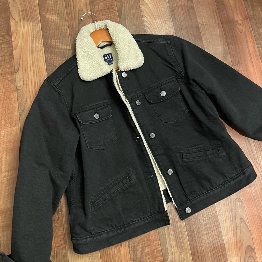 Gap cotton blend jean jackets